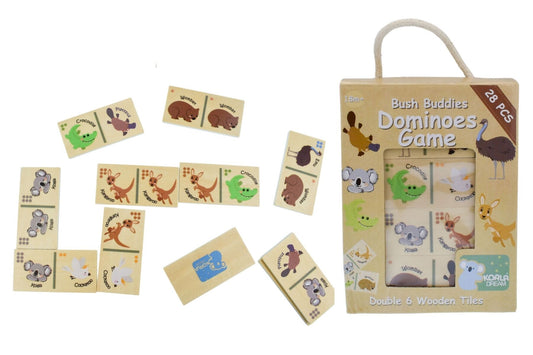 KOALA DREAM WOODEN DOMINOES GAME - BUSH BUDDIES
