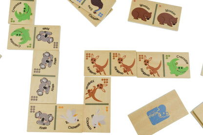 KOALA DREAM WOODEN DOMINOES GAME - BUSH BUDDIES