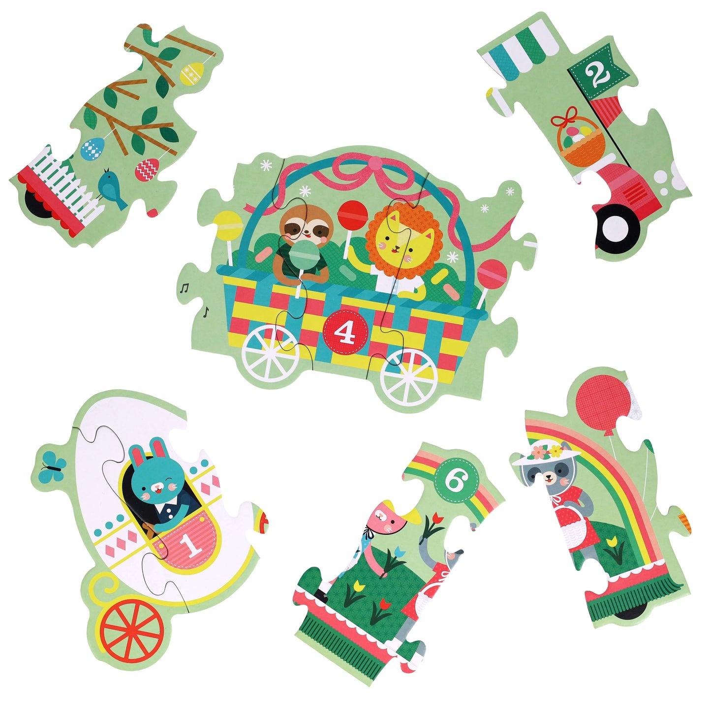 PETIT COLLAGE FLOOR PUZZLE - EASTER PARADE