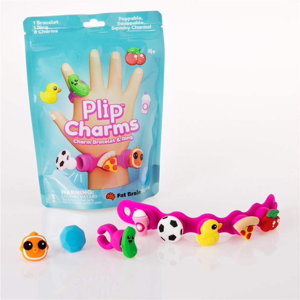 FAT BRAIN TOYS - PLIP CHARMS PINK BRACELET