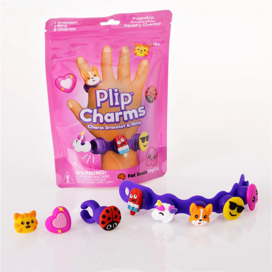FAT BRAIN TOYS - PLIP CHARMS PURPLE BRACELET