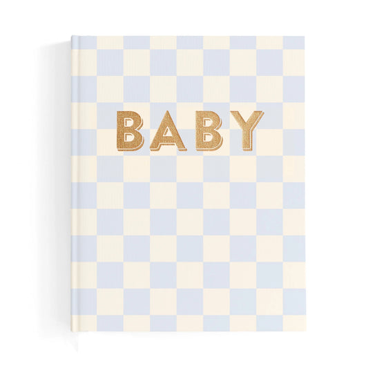 FOX & FALLOW BABY BOOK - BLUE CHECK