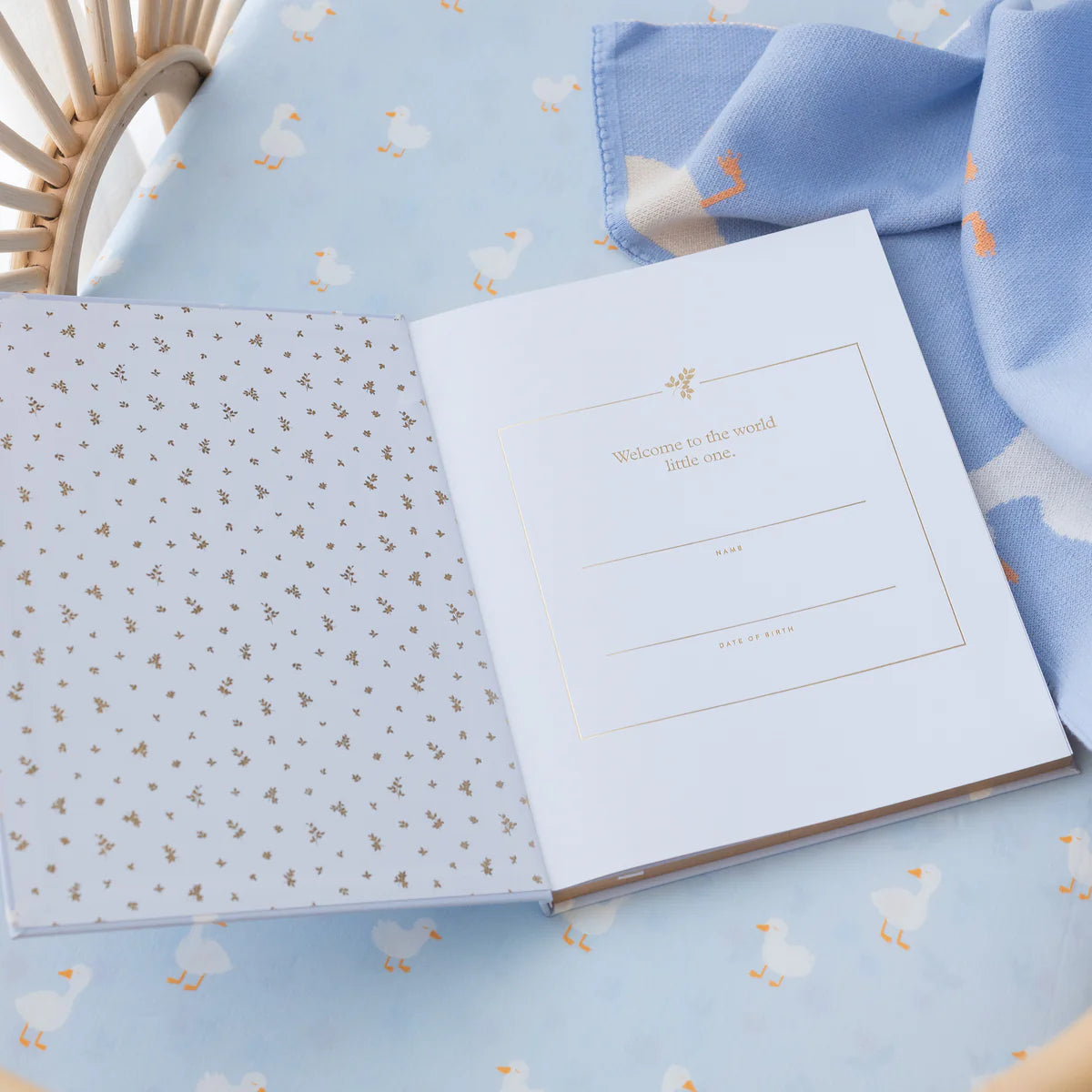 FOX & FALLOW BABY BOOK - BLUE DUCKS