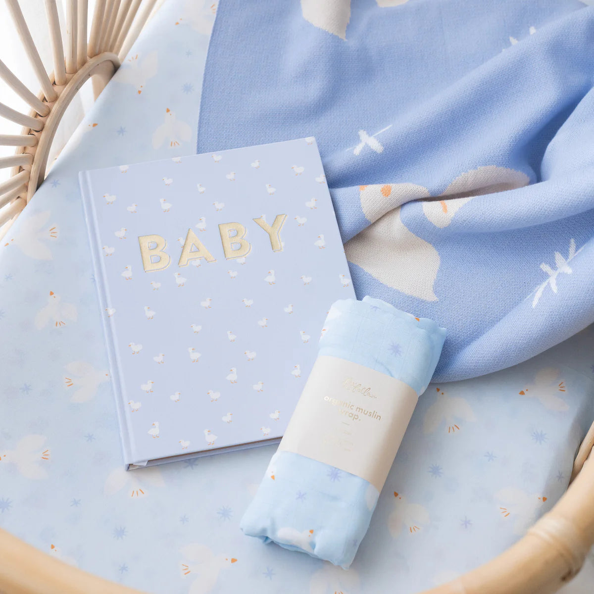 FOX & FALLOW BABY BOOK - BLUE DUCKS