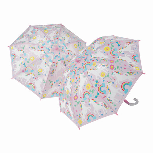 FLOSS & ROCK - COLOUR CHANGING UMBRELLA - UNICORN