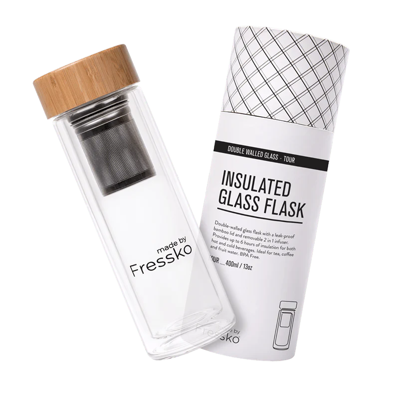 FRESSKO INSULATED GLASS FLASK - 400ml
