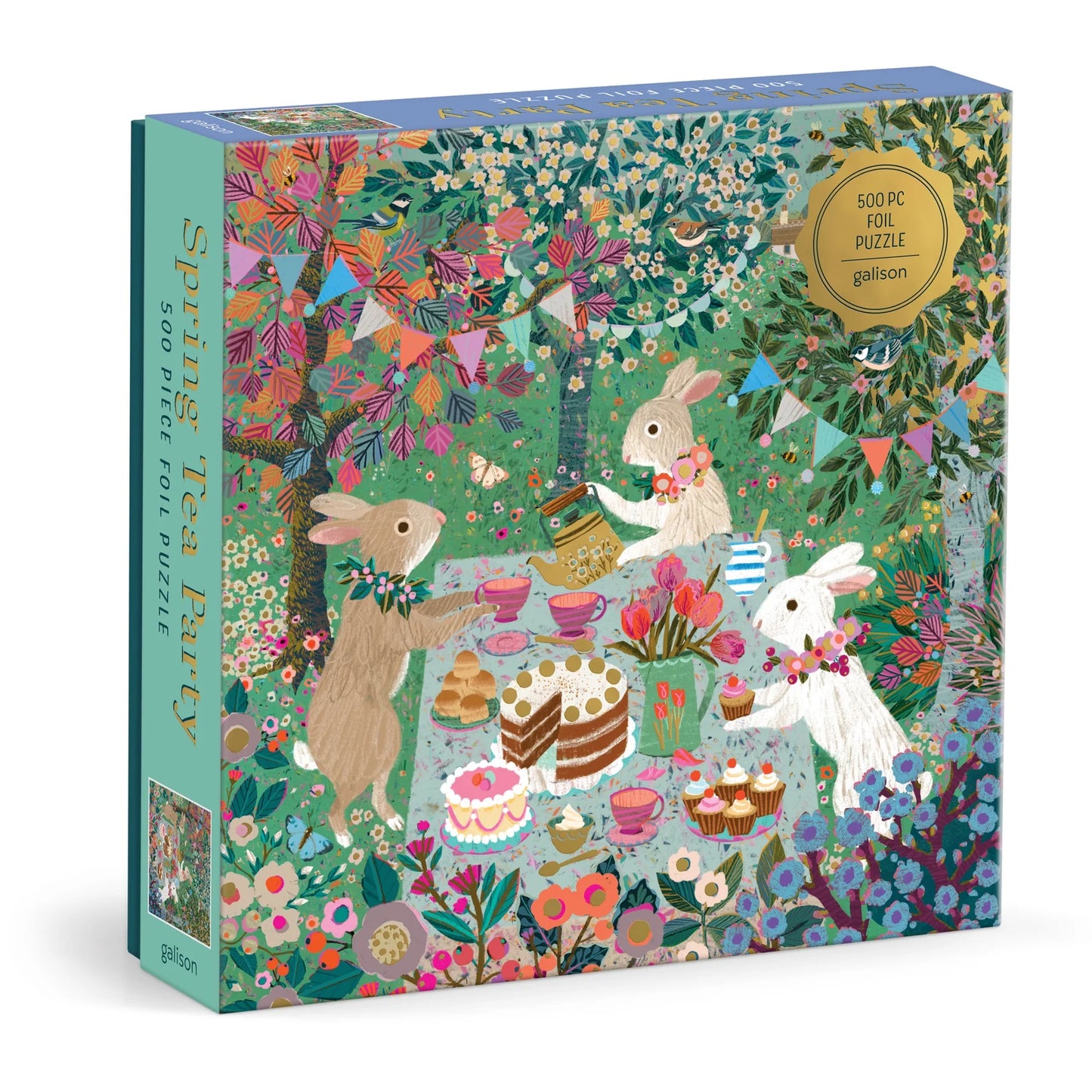 GALISON - FOIL 500P PUZZLE - SPRING TEA PARTY