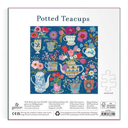 GALISON - 500P PUZZLE - POTTED TEACUPS