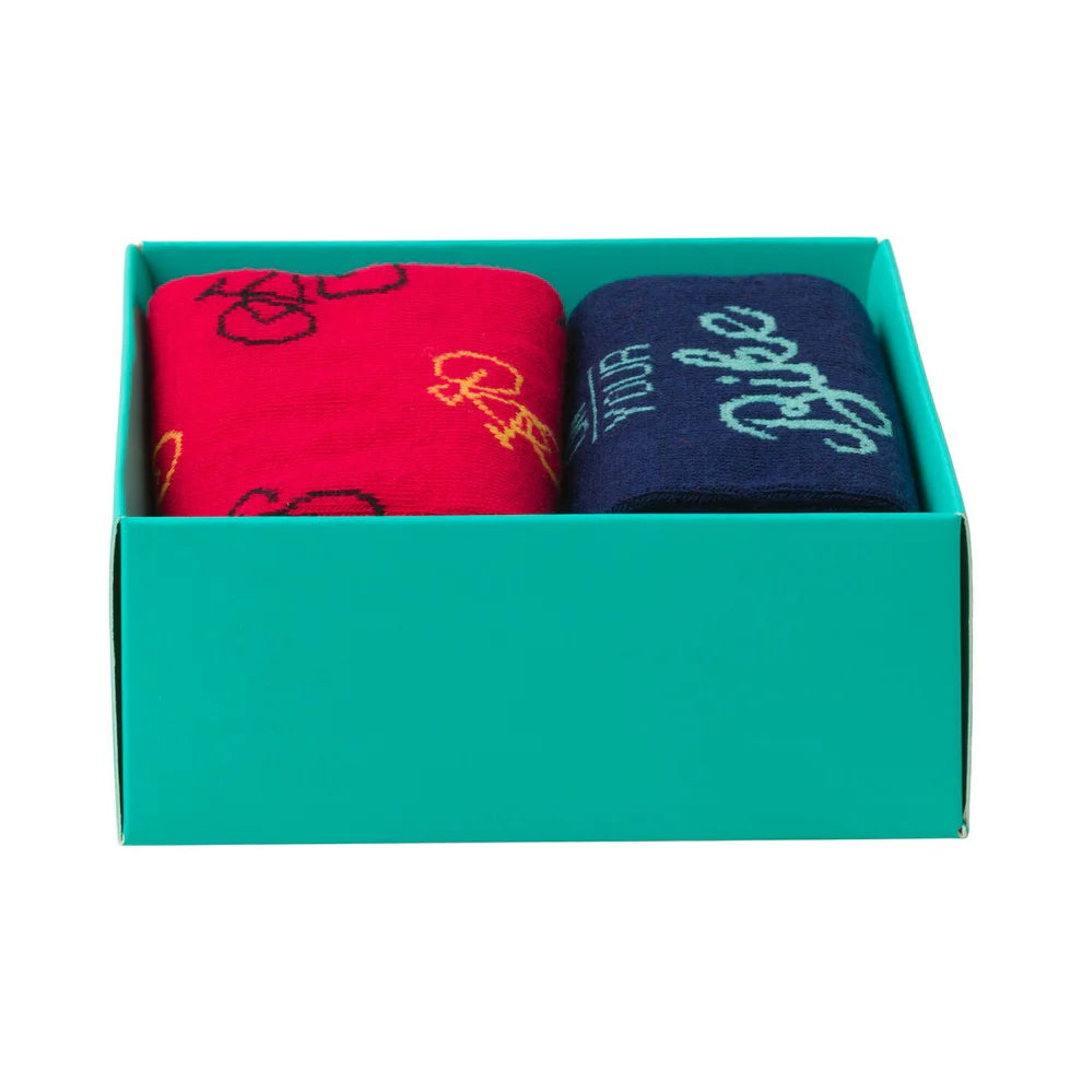 GENTLEMEN'S HARDWARE - 2 PAIRS BICYCLE SOCKS
