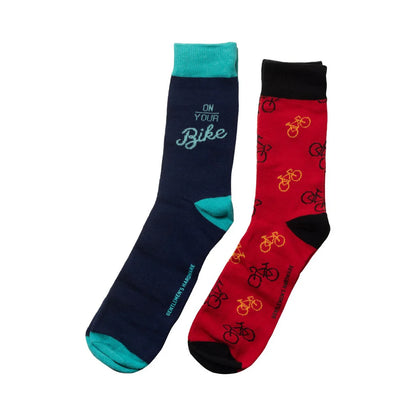 GENTLEMEN'S HARDWARE - 2 PAIRS BICYCLE SOCKS