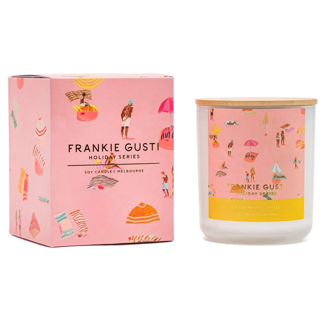FRANKIE GUSTI HOLIDAY SERIES CANDLE - PASSIONFRUIT SPRITZ