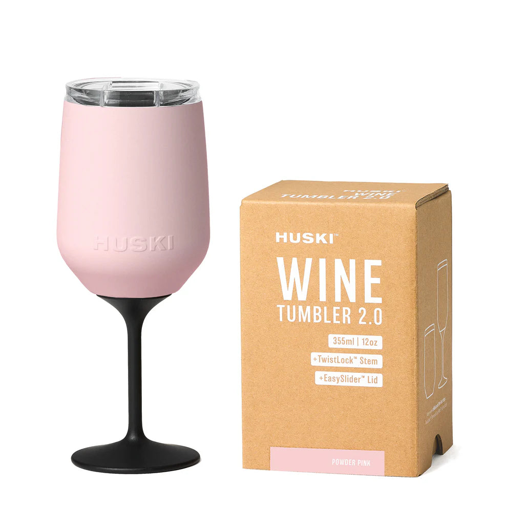 HUSKI - WINE TUMBLER 2.0 - POWDER PINK