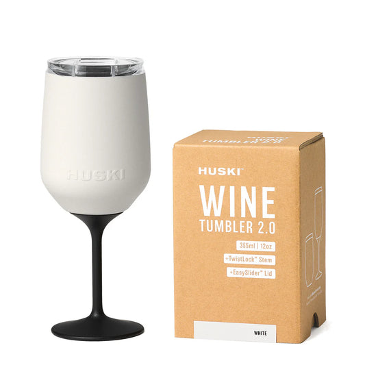 HUSKI - WINE TUMBLER 2.0 - WHITE