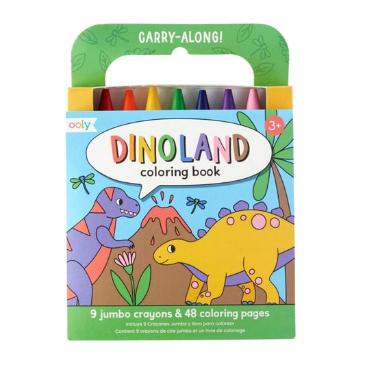 OOLY CARRY- ALONG COLOURING BOOK - DINOLAND