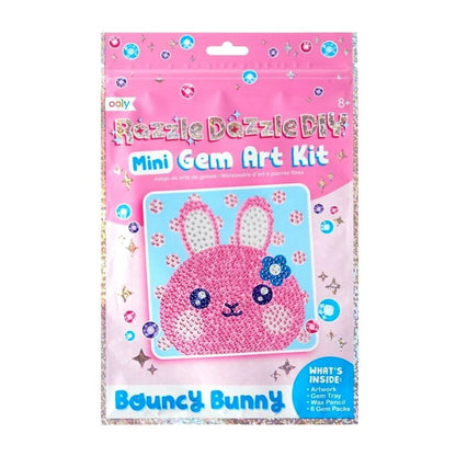 OOLY - RAZZLE DAZZLE MINI GEM ART KIT - BUNNY