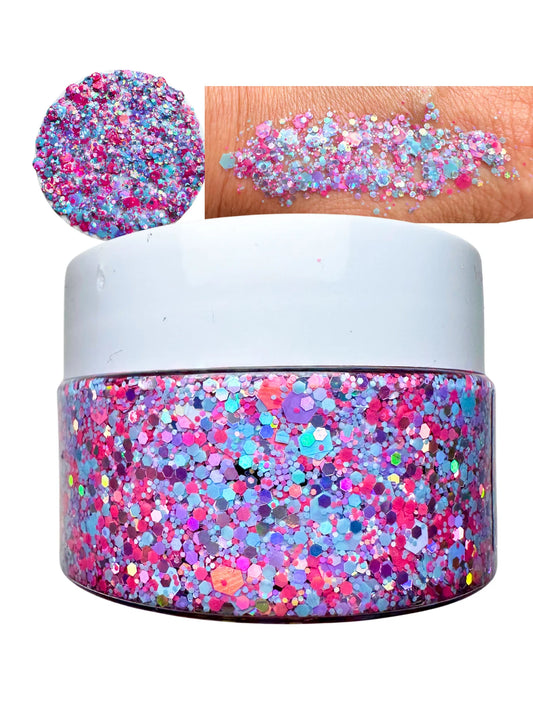 BRAID IN STYLE - BUBBLEGUM GLITTER GEL 30ml