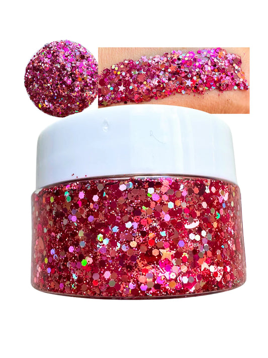 BRAID IN STYLE -PINK SHIMMER GLITTER GEL 30ml