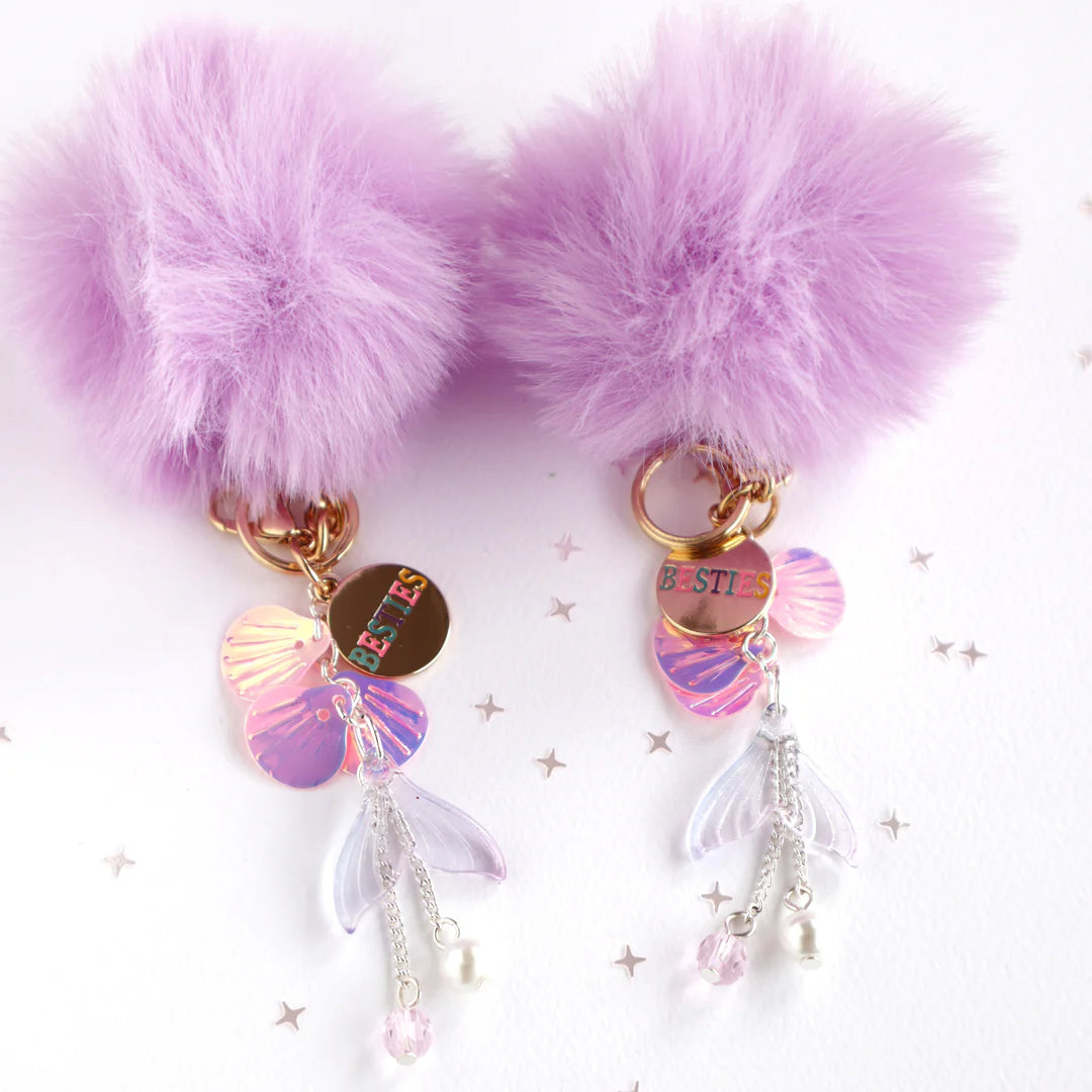 LAUREN HINKLEY - ETHEREAL MERMAID BFF POM POM KEYRING SET