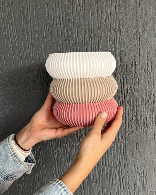 PRINTING POTTERS - RIBBED KEY BOWL