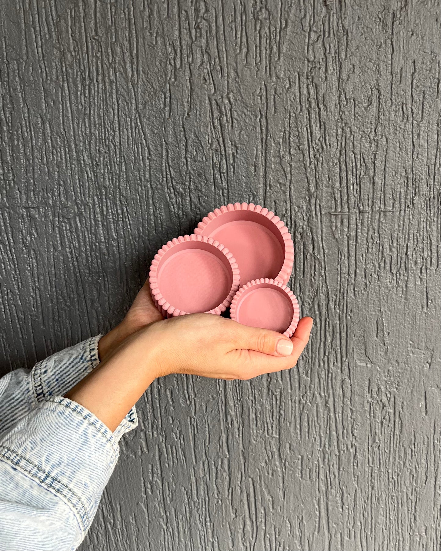PRINTING POTTERS - SCALLOPED TRINKET BOWL SET