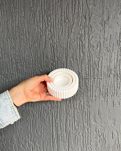 PRINTING POTTERS - SCALLOPED TRINKET BOWL SET