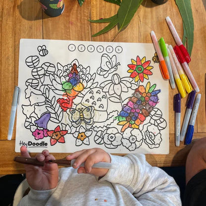HEY DOODLE - MINIMAT - FLOWER POWER