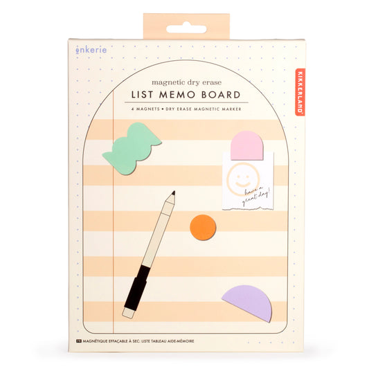 INKERIE - MAGNETIC DRY ERASE LIST MEMO BOARD