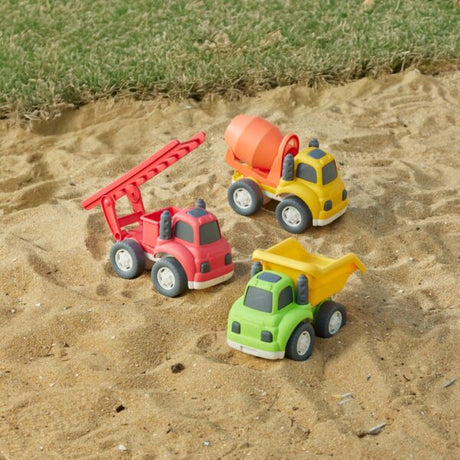 JIGGLES & GIGGLES - BIOPLASTIC UTILITY TRUCKS - LARGE - FIRE TRUCK