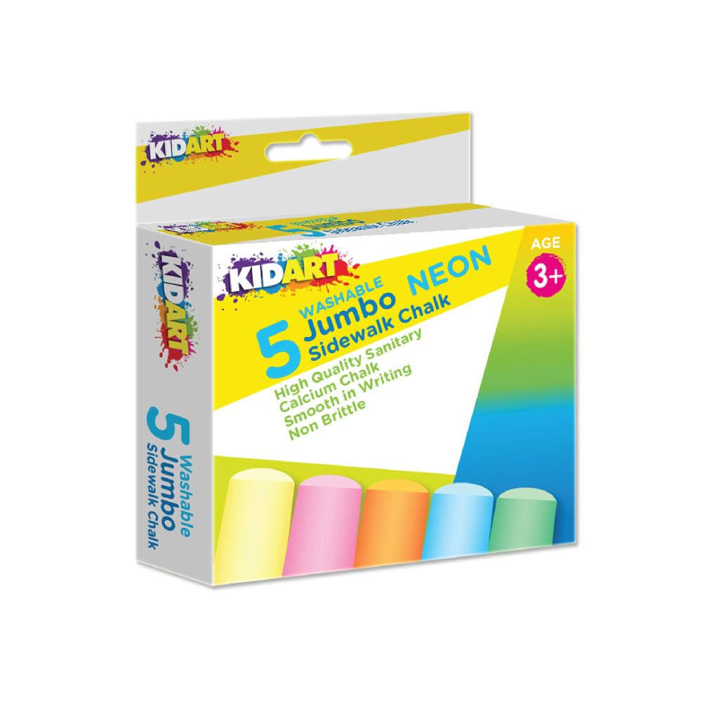 KIDART - CHALK JUMBO NEON COLOURS