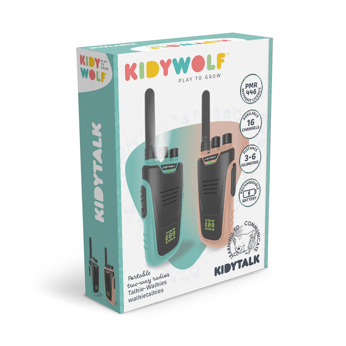 KIDYWOLF KIDYTALK WALKIE-TALKIES