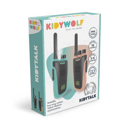 KIDYWOLF KIDYTALK WALKIE-TALKIES