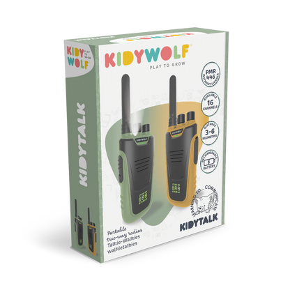 KIDYWOLF KIDYTALK WALKIE-TALKIES