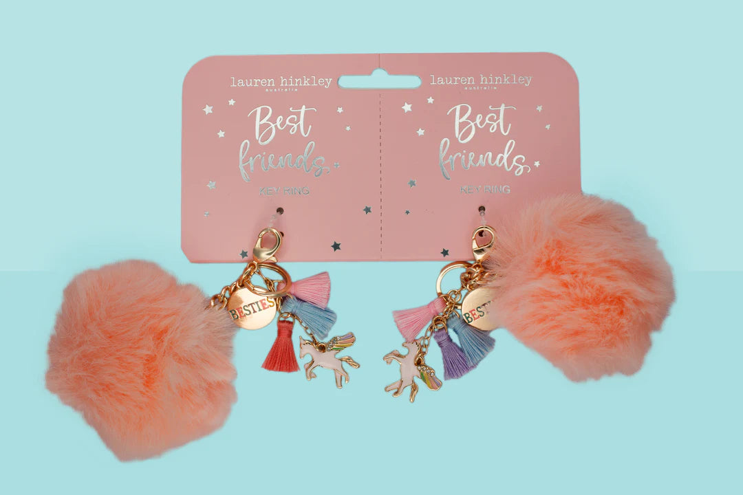 LAUREN HINKLEY - ETHEREAL UNICORN BFF POM POM KEYRING SET