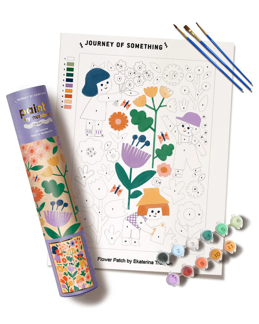 JOURNEY OF SOMETHING KIDS PAINT BY NUMBERS - FLOWER PATCH