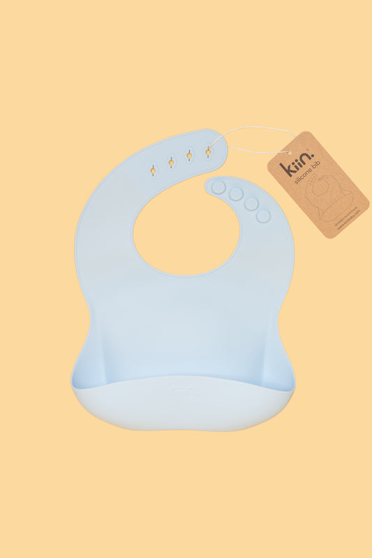 KIIN. SILICONE BIB - PASTEL SKY