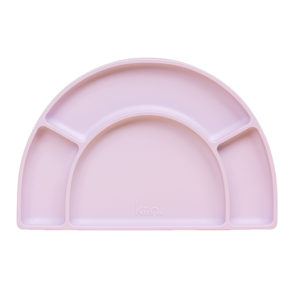 KIIN. SILICONE SUCTION DIVIDED PLATE - LILAC