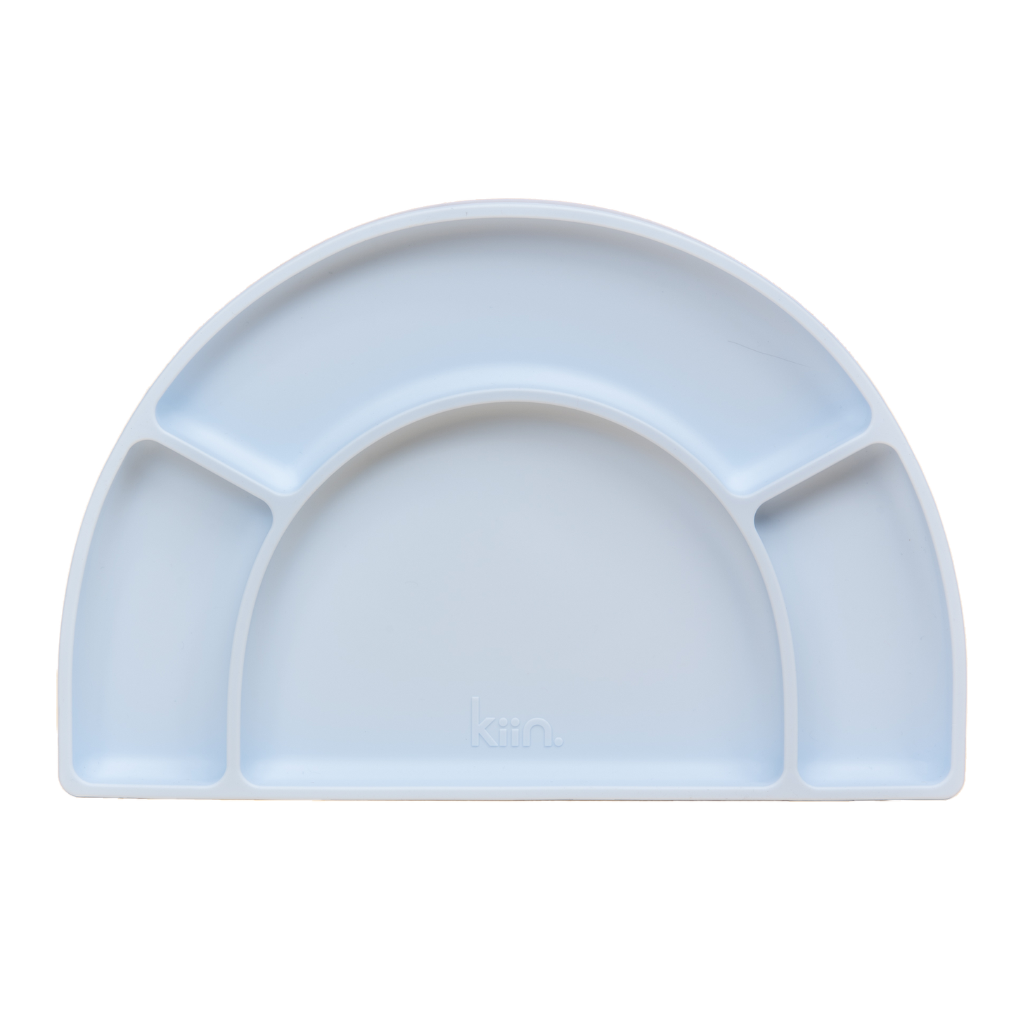 KIIN. SILICONE SUCTION DIVIDED PLATE - PASTEL SKY