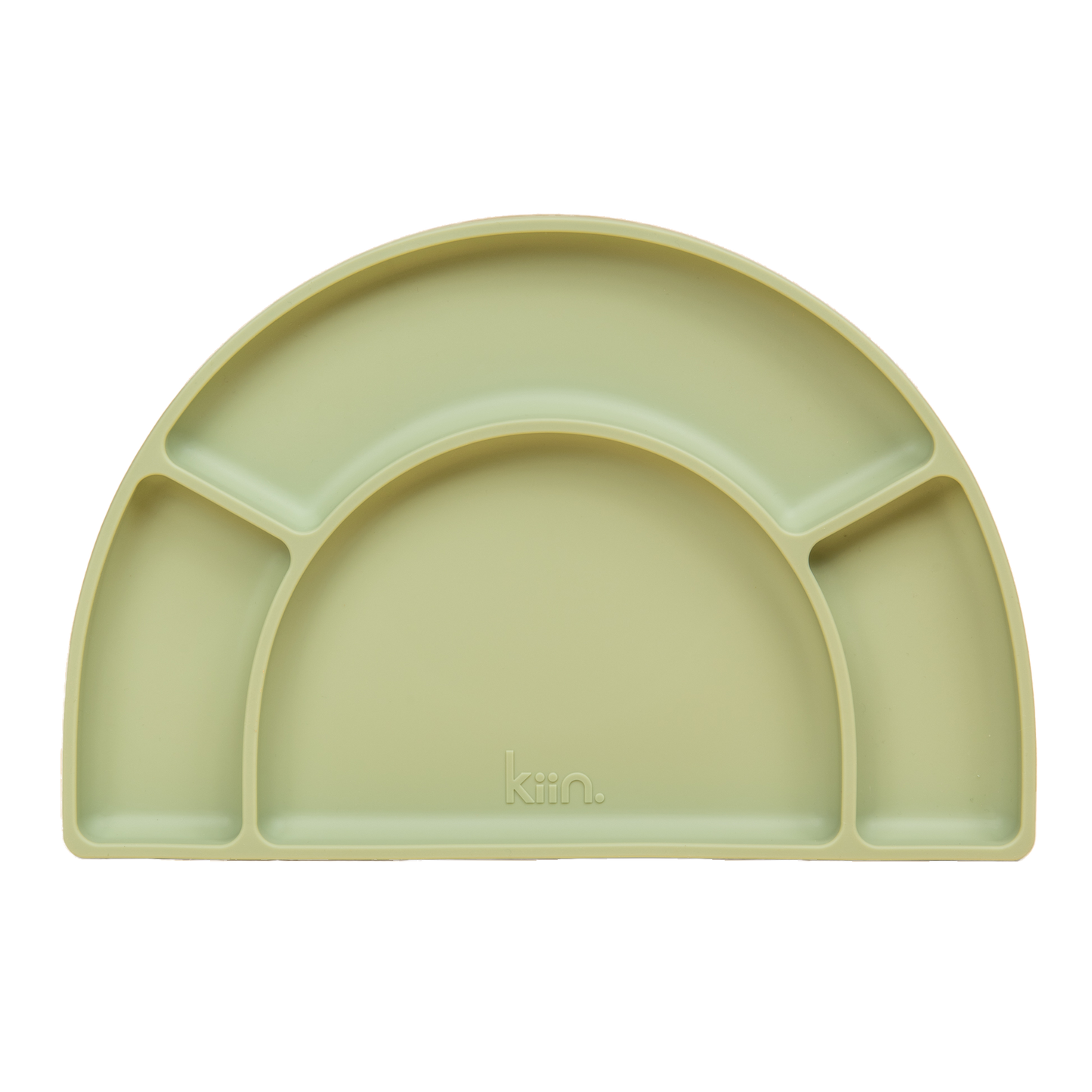 KIIN. SILICONE SUCTION DIVIDED PLATE - SAGE