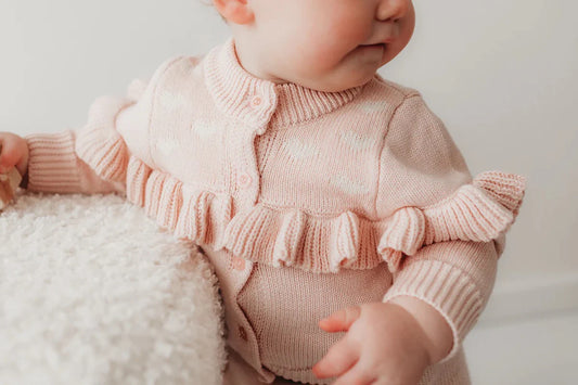 CHILD OF MINE - SWEETHEART CARDIGAN - BLUSH