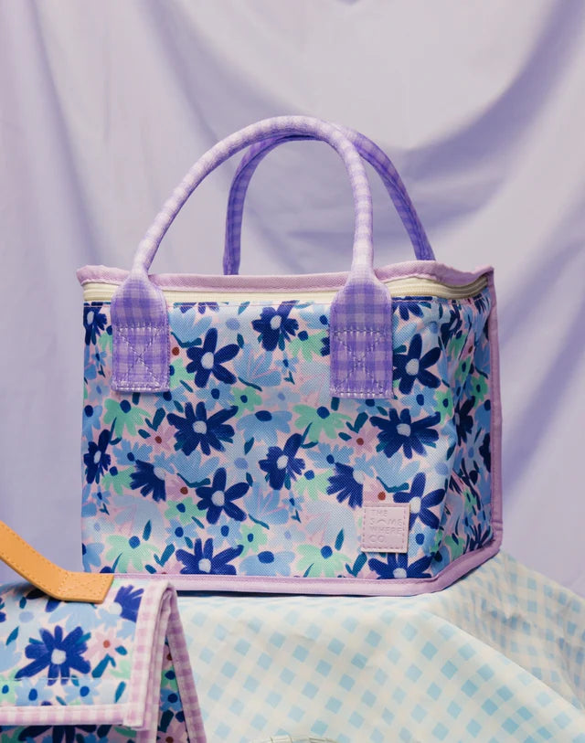 THE SOMEWHERE CO - LUNCH BAG - BLUE MEADOW