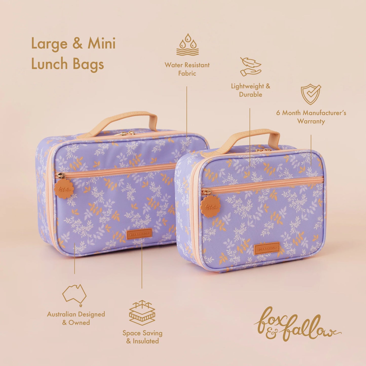 FOX & FALLOW LUNCH BAG - JUNIPER