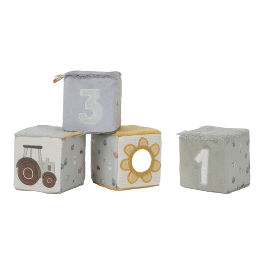 LITTLE DUTCH - LITTLE FARM SOFT CUBES SET