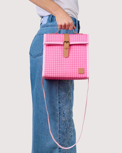 THE SOMEWHERE CO - LUNCH SATCHEL - TICKLED PINK