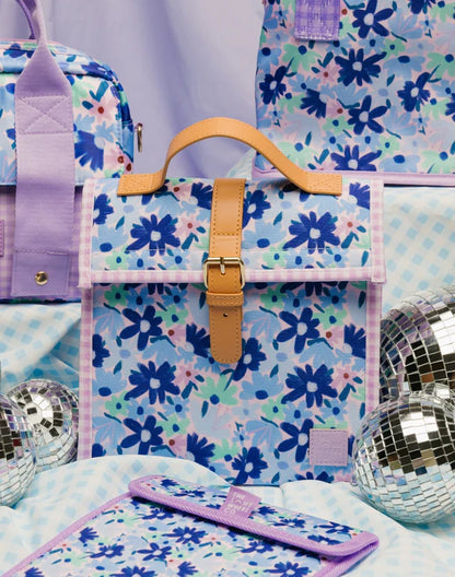 THE SOMEWHERE CO - LUNCH SATCHEL - BLUE MEADOW