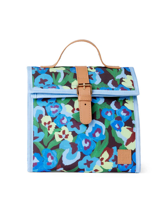THE SOMEWHERE CO - LUNCH SATCHEL - PANSY PATCH