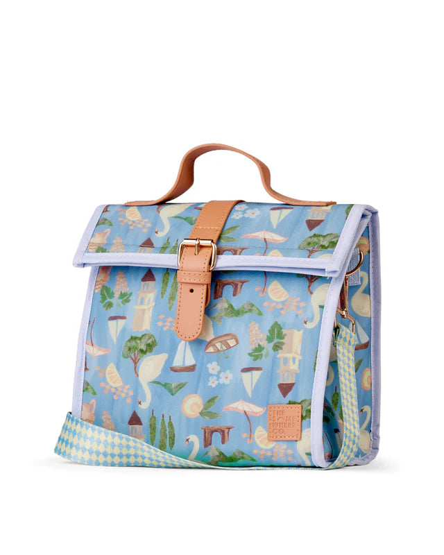 THE SOMEWHERE CO - LUNCH SATCHEL - SWAN LAKE