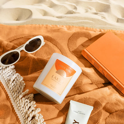 THREE SUNS CRYSTAL INFUSED CANDLE - LAKEN