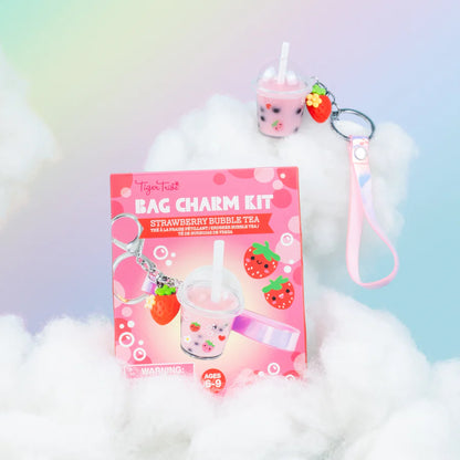 TIGERTRIBE - BAG CHARM KIT - STRAWBERRY BUBBLE TEA