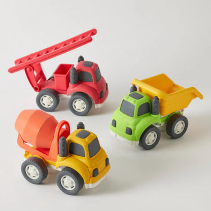 JIGGLES & GIGGLES - BIOPLASTIC UTILITY TRUCKS - LARGE - FIRE TRUCK