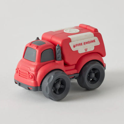 JIGGLES & GIGGLES - BIOPLASTIC UTILITY TRUCKS - SMALL - FIRE
